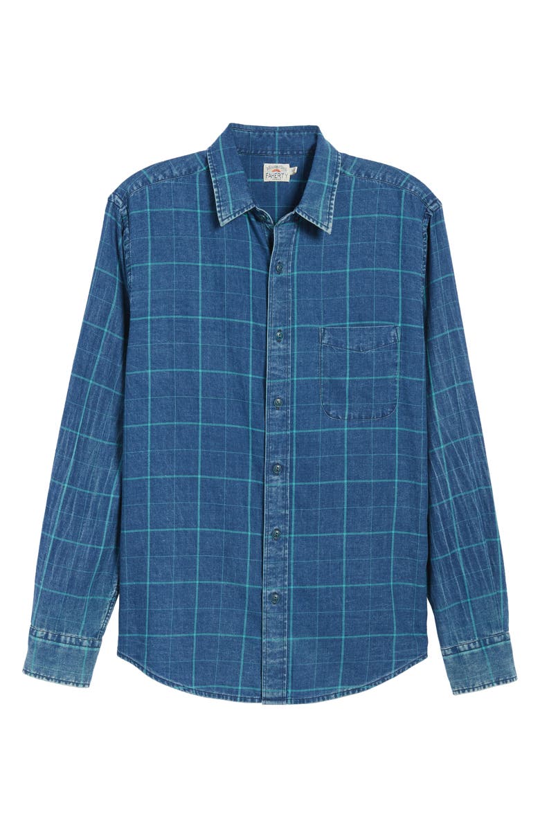 Faherty Ventura Windowpane Shirt, Alternate, color, 