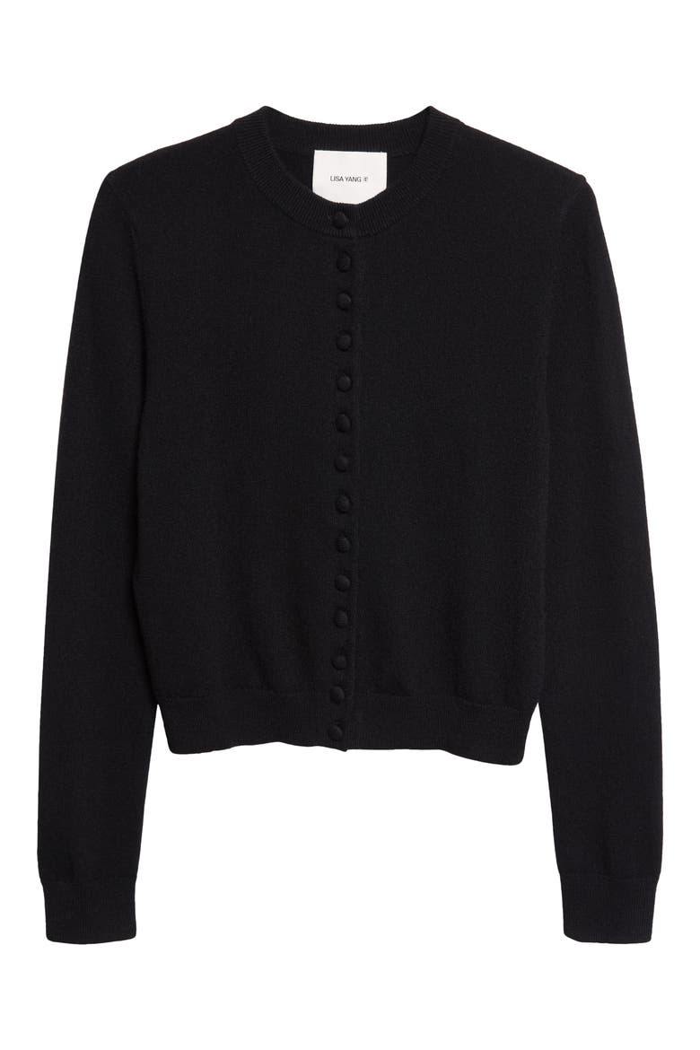 Wilona Cashmere Cardigan, Main, color, BLACK