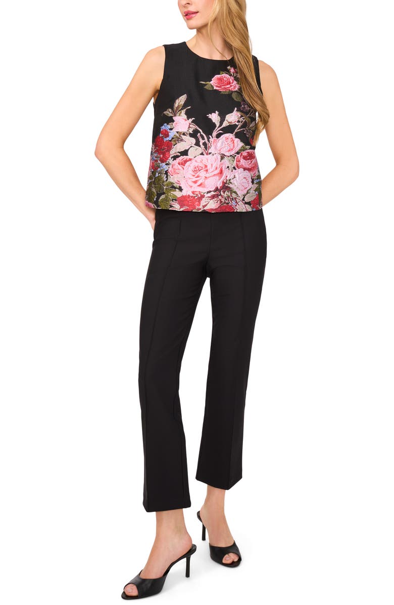 Ted Baker Placed Floral Jacquard Sleeveless Top, Alternate, color, 