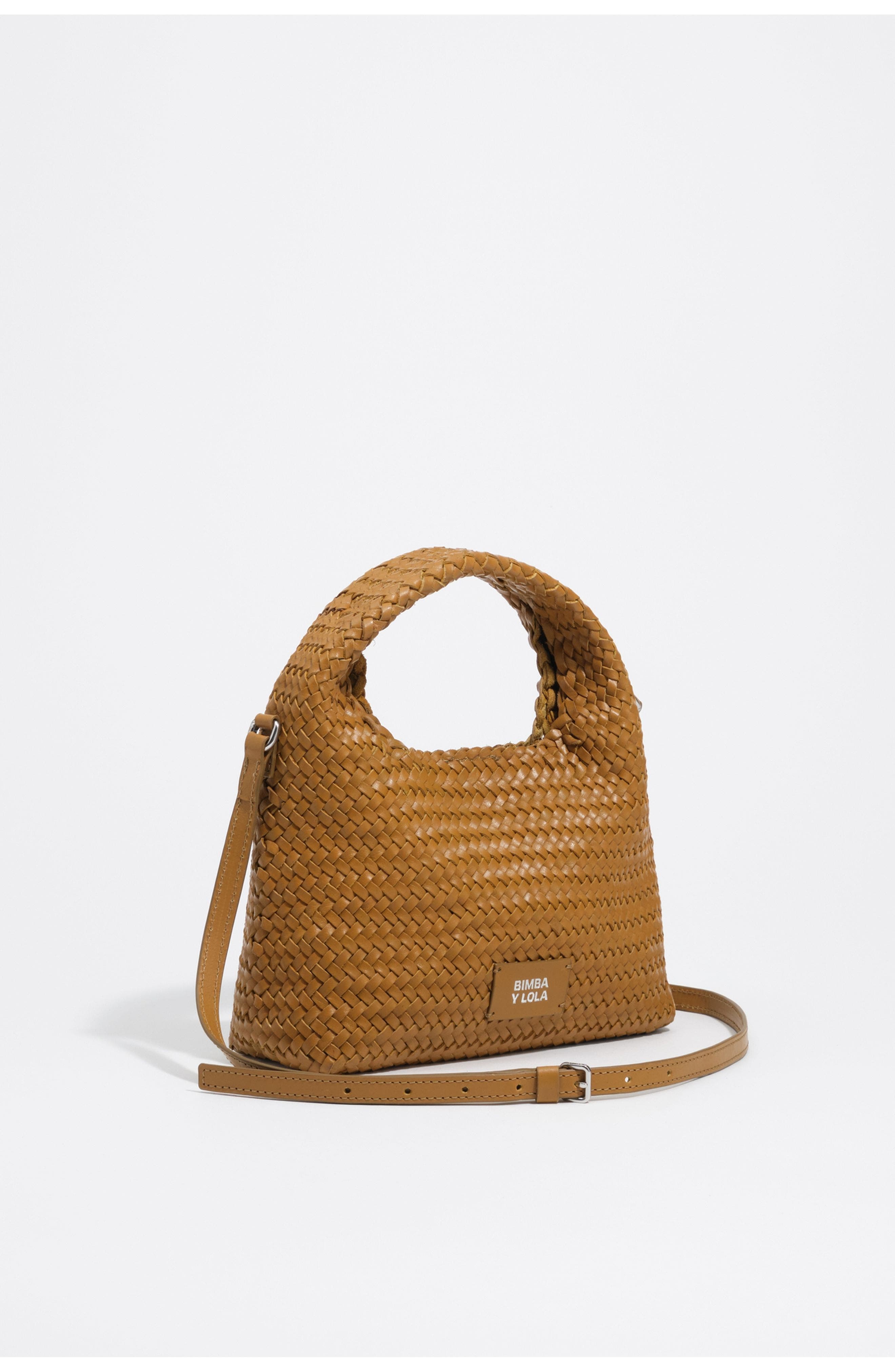 Small Plaited Leather Paper Bag, Main, color, LIME