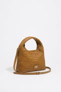 BIMBA Y LOLA Small Plaited Leather Paper Bag