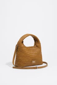 BIMBA Y LOLA Small Plaited Leather Paper Bag
