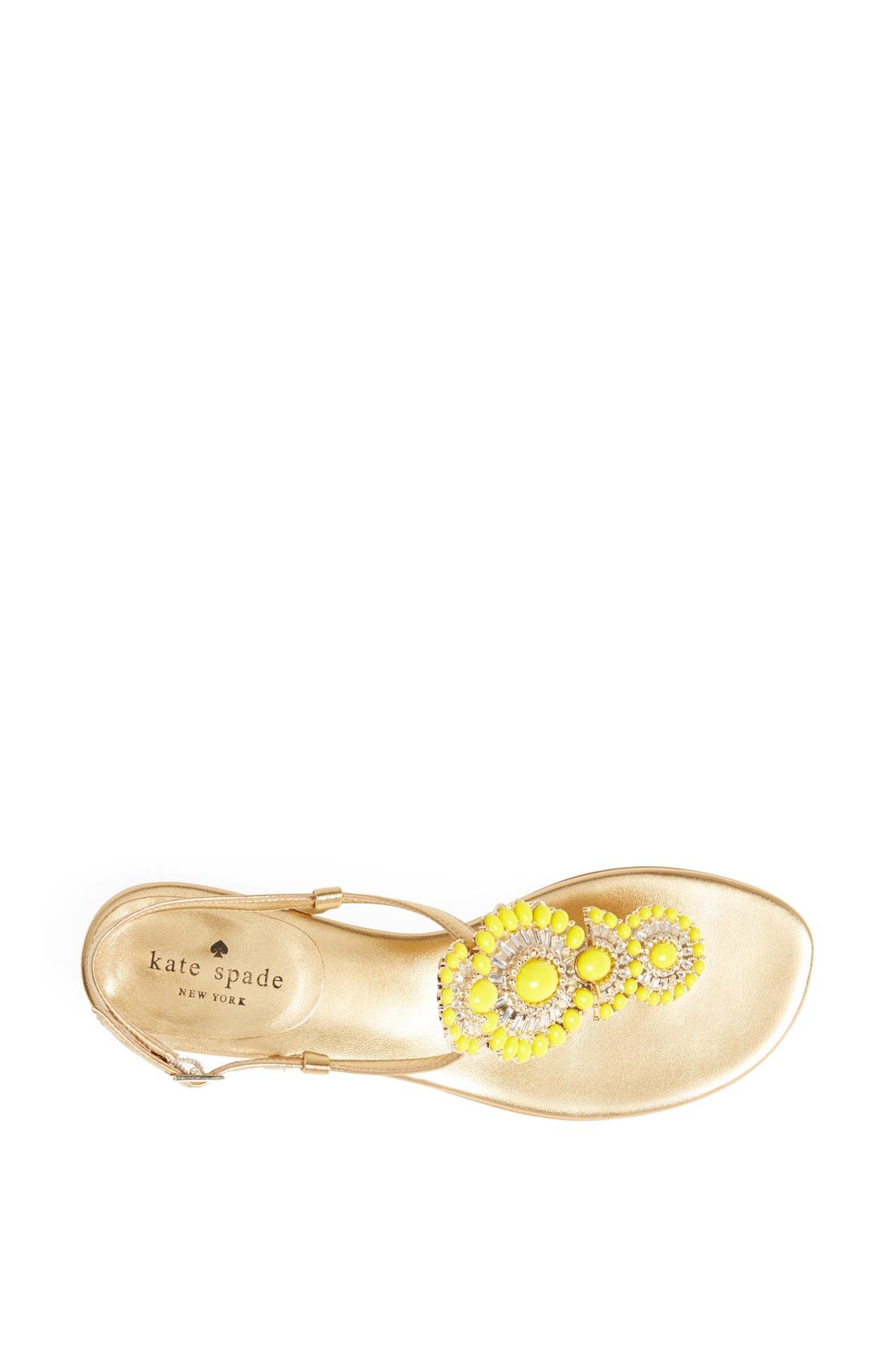 'fiore' sandal, Alternate, color, OLD GOLD/ YELLOW