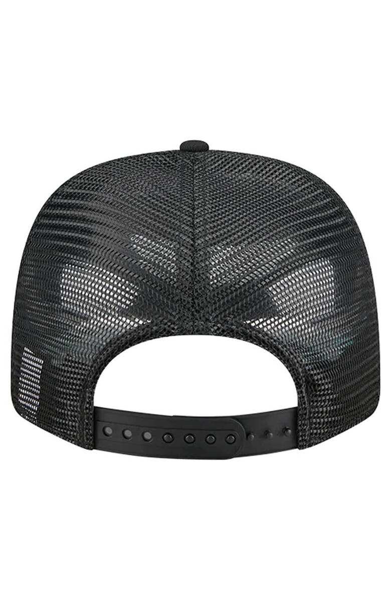 New Era Men's New Era Black New York Jets Liberty 9SEVENTY Adjustable Trucker Hat, Alternate, color, Black