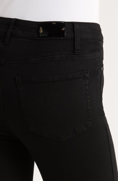Paige Laurel Canyon High Waist Bootcut Jeans In Black