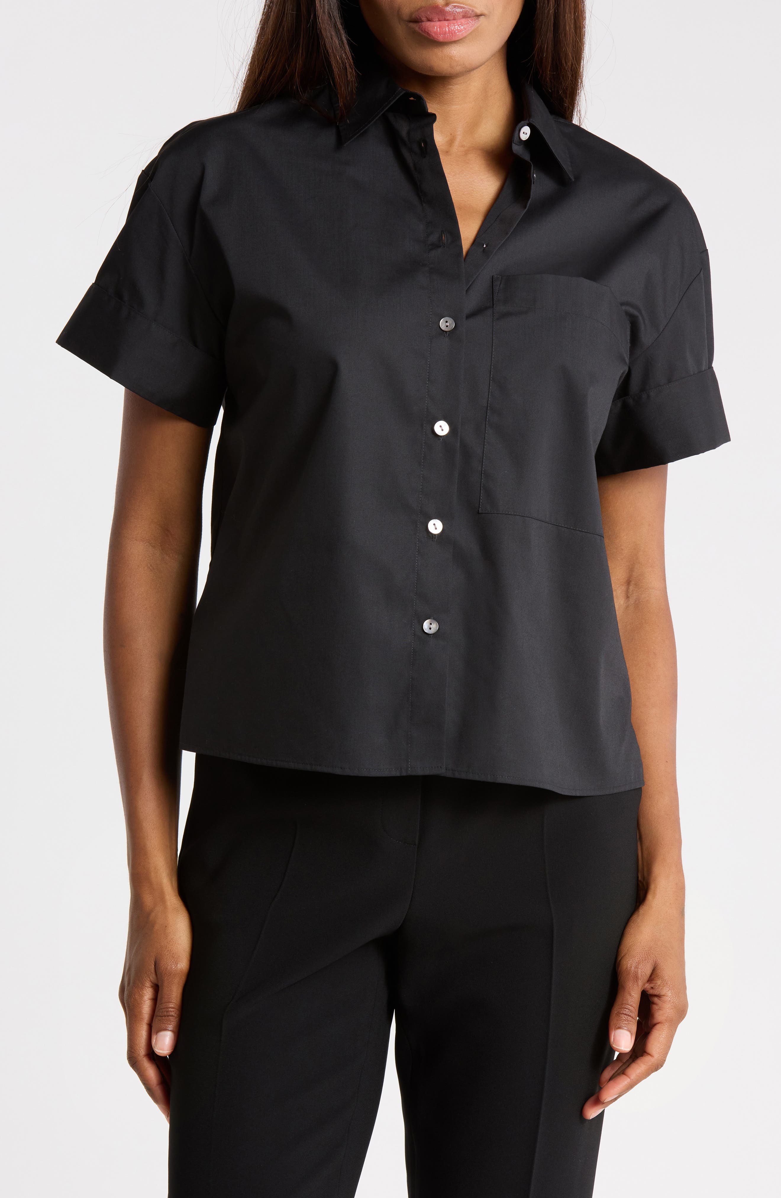 Short Sleeve Poplin Shirt
