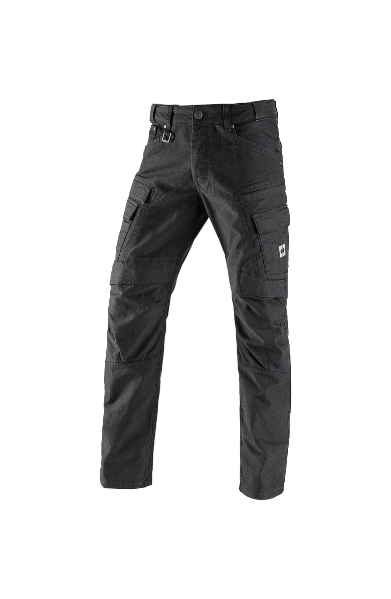 Strauss Cargo Work Pants e.s.vintage, Main, color, Black