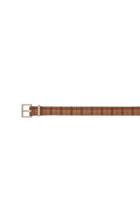 The Pony Square Buckle Calf Hair Belt