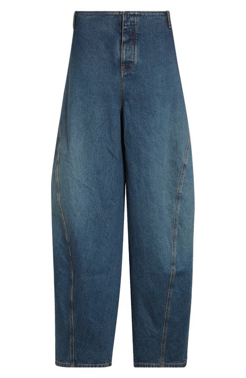 Alaïa Belt Loop Denim Trousers In Blue