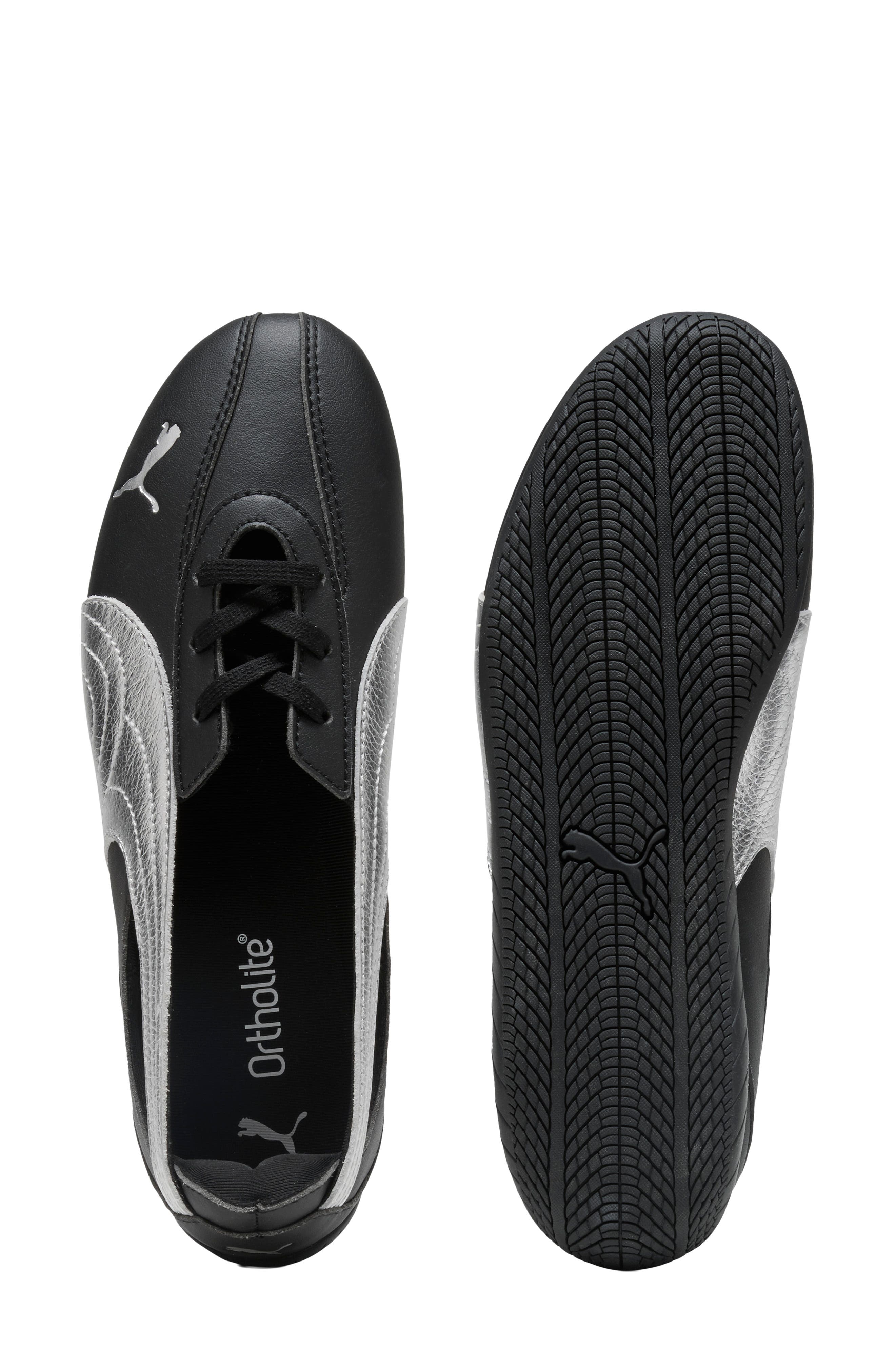 Speedcat Ballet Nova Metallic Sneaker, Alternate, color, PUMA BLACK/ PUMA SILVER