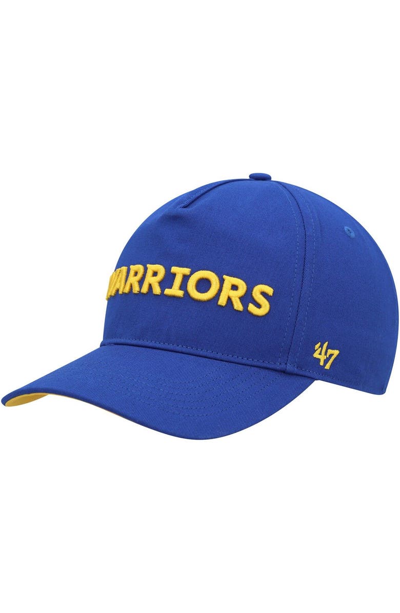 '47 Men's '47 Royal Golden State Warriors Contra Hitch Snapback Hat, Alternate, color,