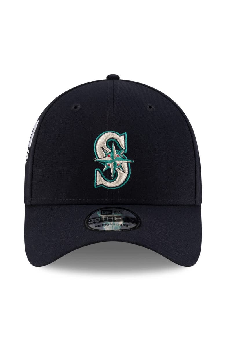 New Era Men's  New Era Ichiro Suzuki Navy Seattle Mariners 2025 Baseball Hall of Fame Side Patch 39THIRTY Flex Hat, Alternate, color, 