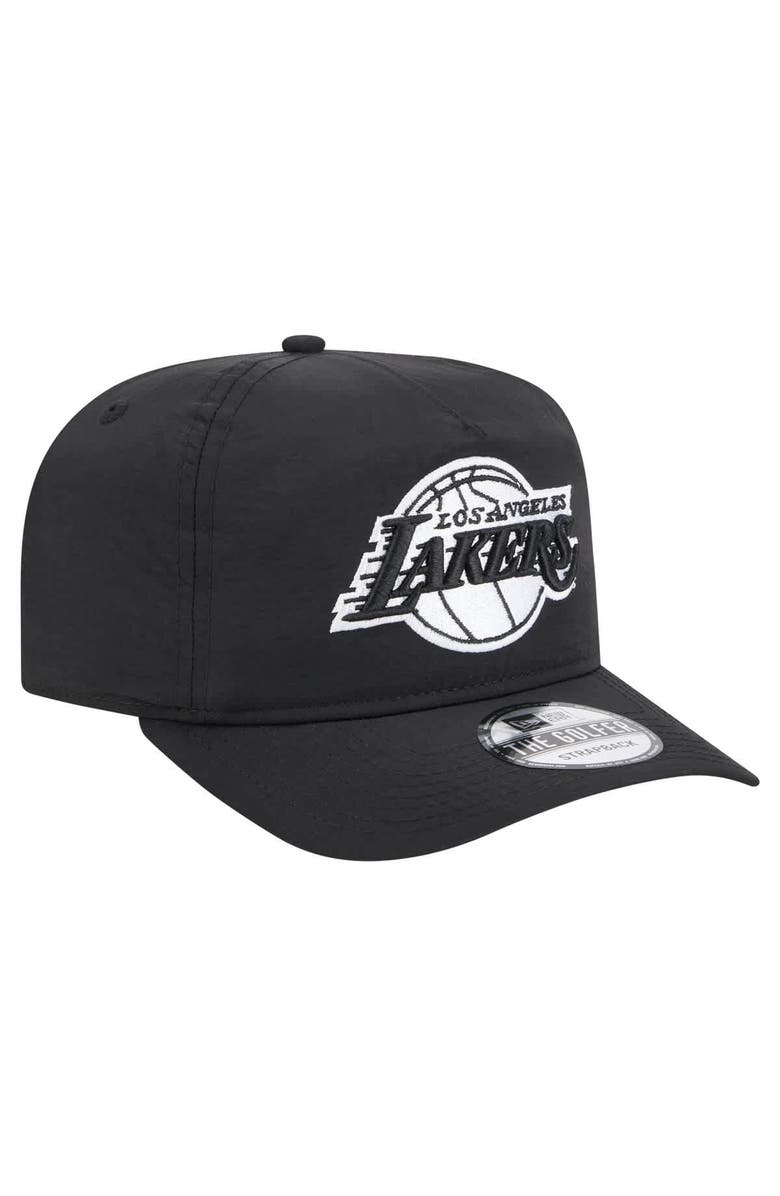New Era Men's New Era Black Los Angeles Lakers Injection Everyday Golfer Adjustable Hat, Alternate, color, 