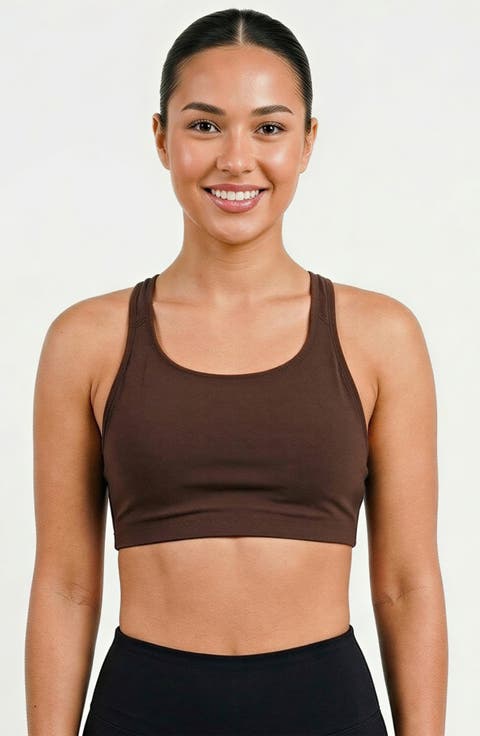 Racerback Swim Bra With Removable Cups