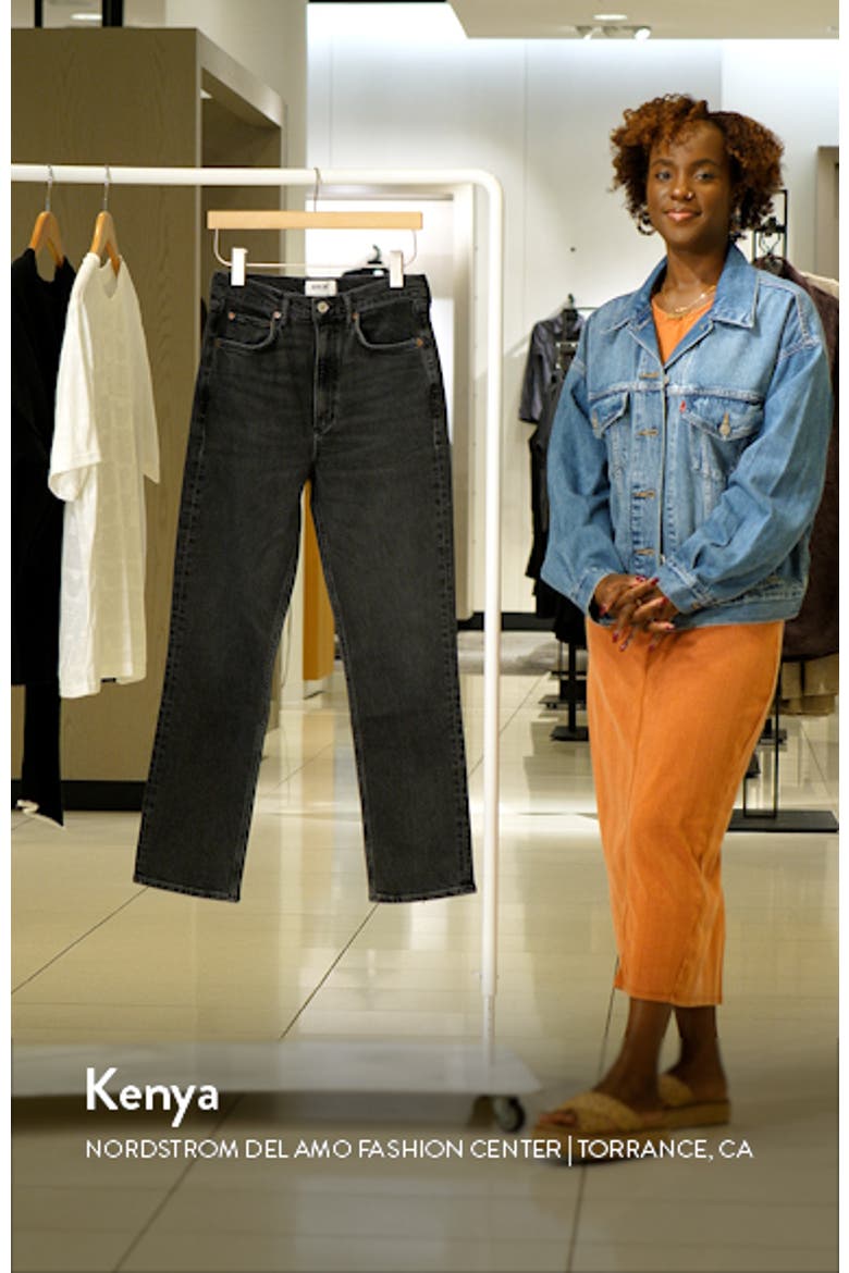 High Waist Stovepipe Jeans video