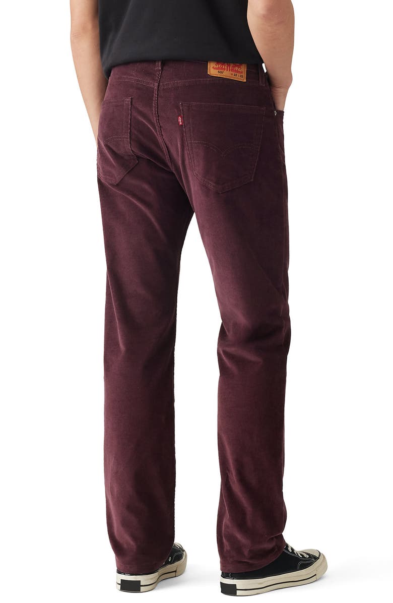 Levi's<sup>®</sup> 505<sup>™</sup> Regular Corduroy Straight Leg Jeans, Alternate, color, 