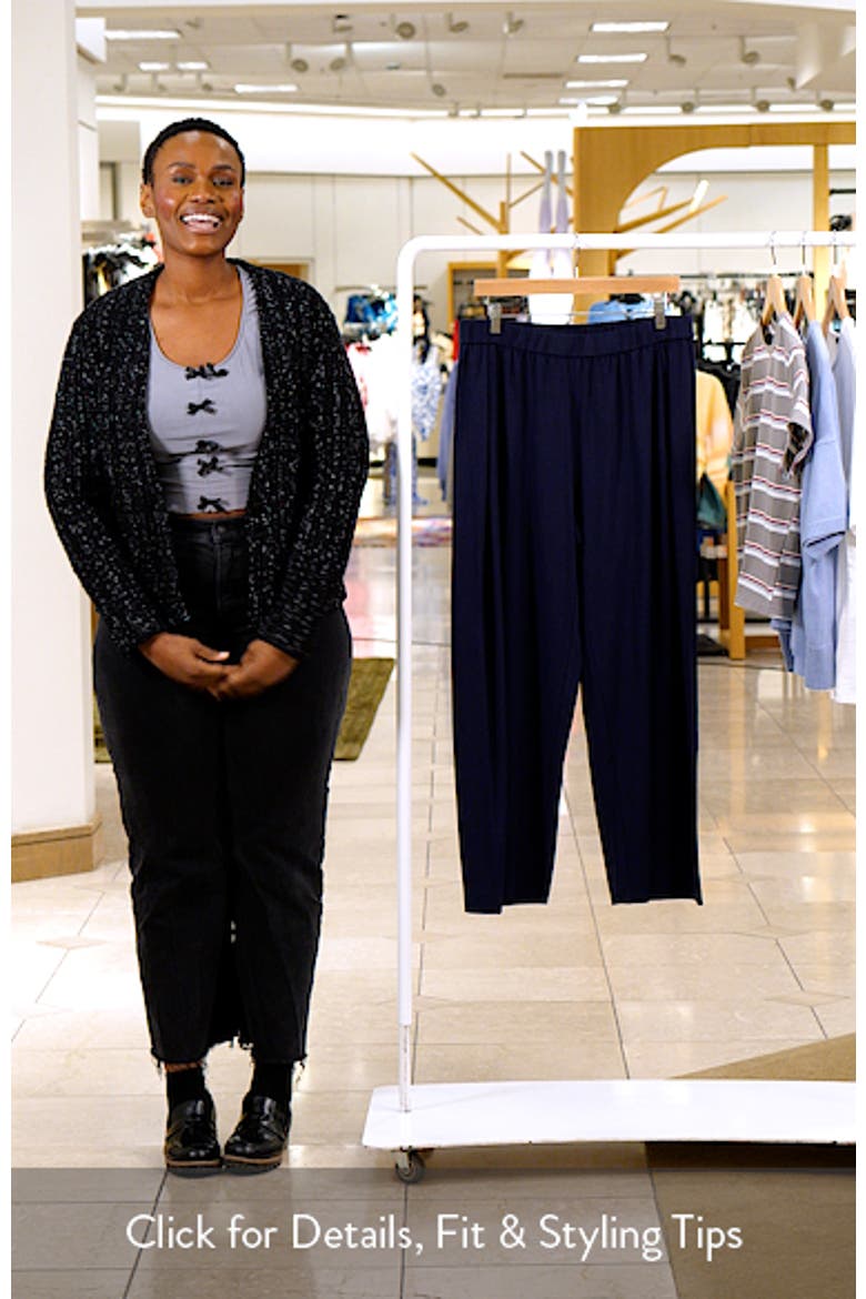Ankle Straight Leg Jersey Pants video