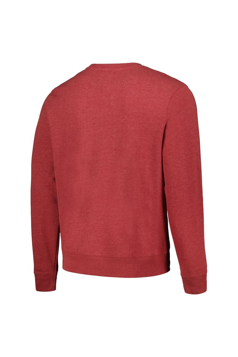 Men's '47 Heathered Burgundy Washington Commanders Bypass Tribeca Pullover Sweatshirt, Alternate, color, Burgundy