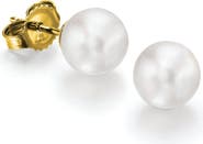 Roseate Akoya Pearl Stud Earrings