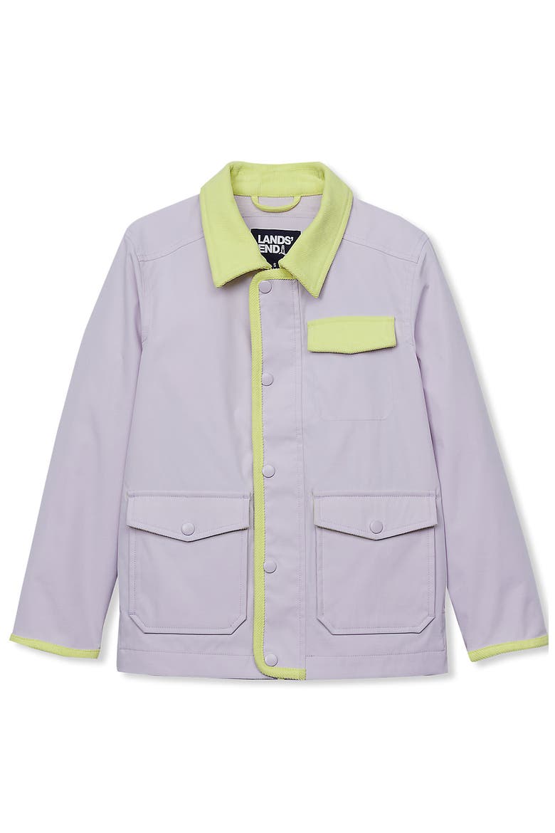 Kids Water Resistant Utility Jacket, Main, color, Lavender