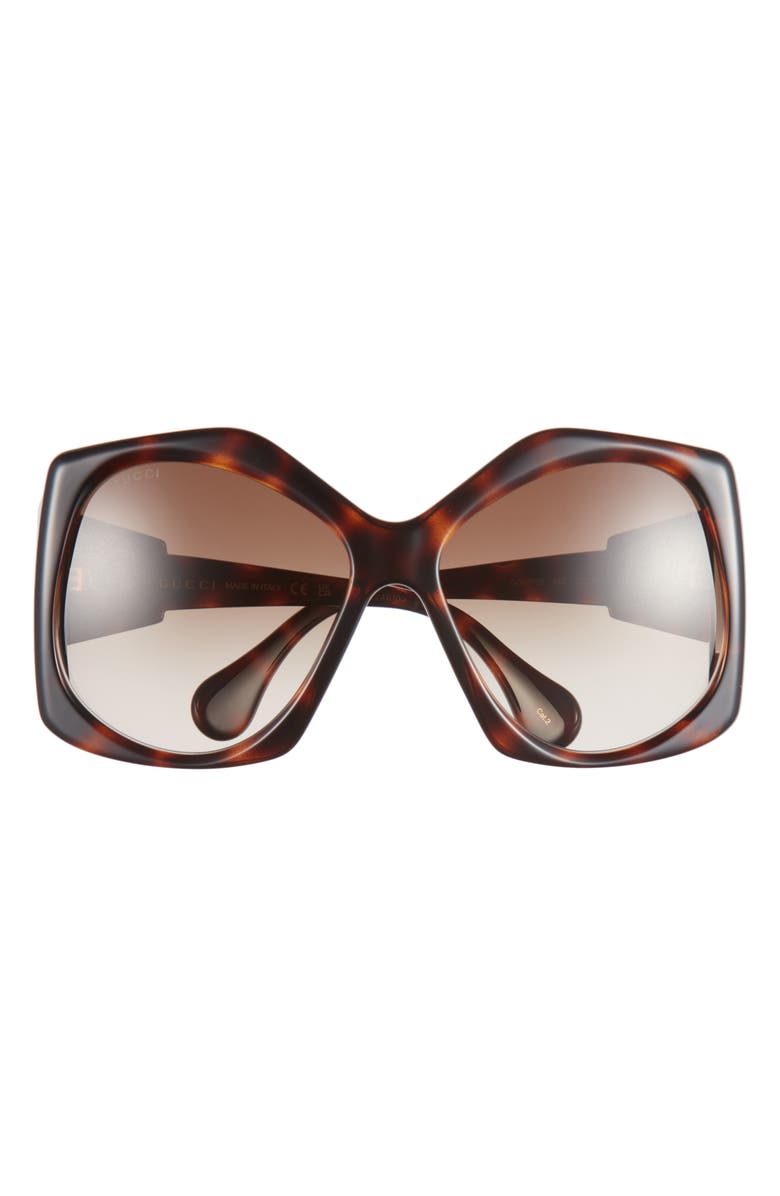 Gucci 62mm Gradient Geometric Sunglasses, Main, color, 