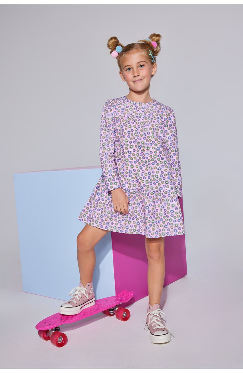 BISBY Kids' Lisle Dress, Alternate, color, Vienna Violets