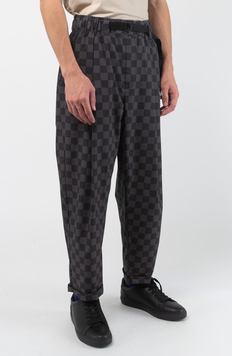 VAST Check Featherlite Pants, Alternate, color, Black