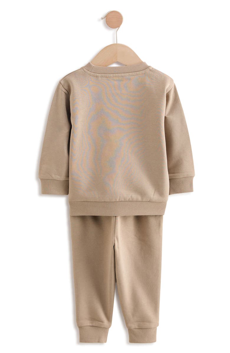 NEXT Kids' Crewneck Sweatshirt & Joggers Set, Alternate, color, Neutral