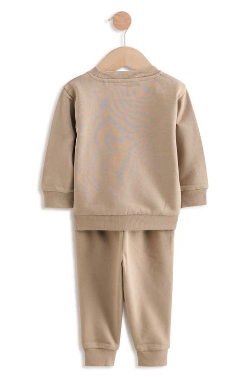 Next Kids' Crewneck Sweatshirt & Joggers Set In Nude