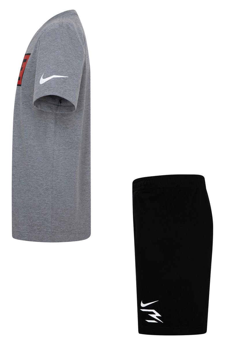 3 Brand Kids' Plate Logo Graphic T-Shirt & Shorts Set, Alternate, color, 