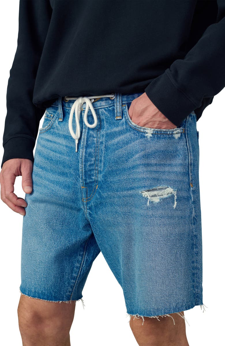 Joe's Raw Hem Drawstring Waist Denim Shorts, Alternate, color, Florence