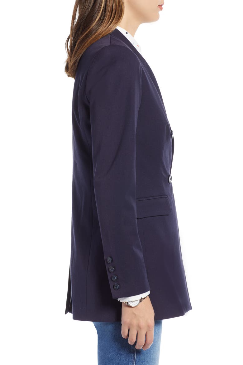 Double Breasted Blazer, Alternate, color, NAVY NIGHT