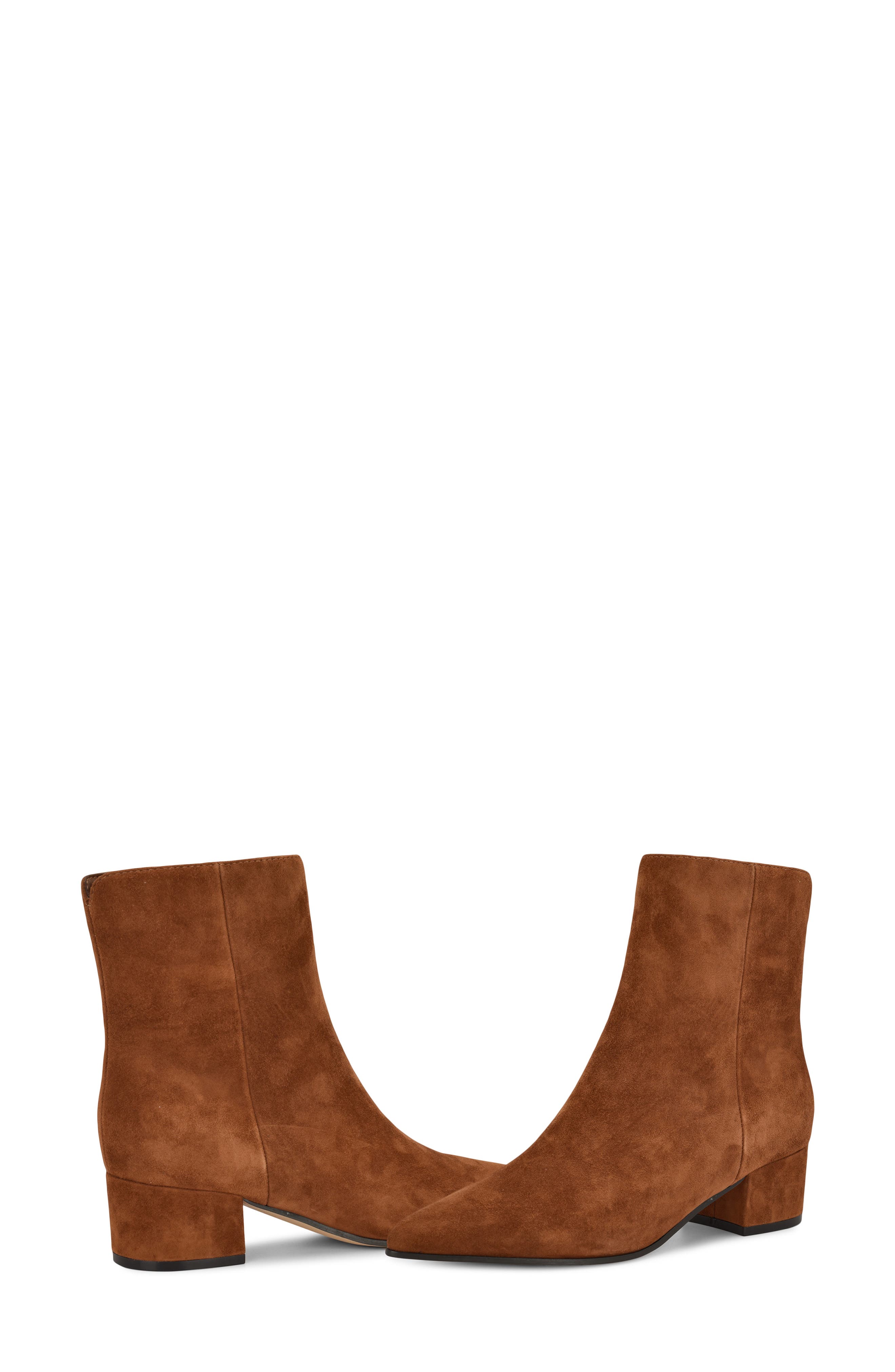 Nine West Maribu Pointed Toe Bootie, Alternate, color, Dark Natural