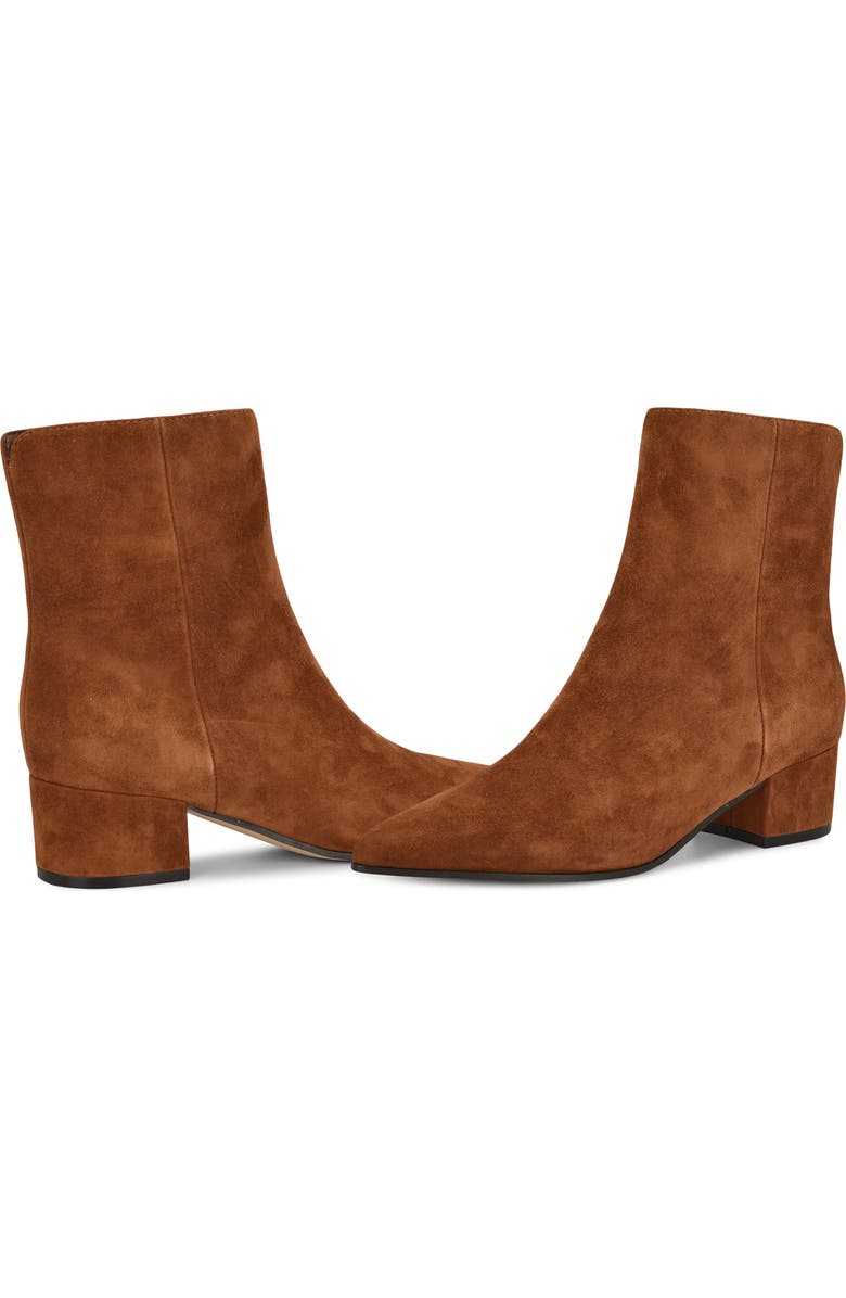 Nine West Maribu Pointed Toe Bootie, Alternate, color, Dark Natural