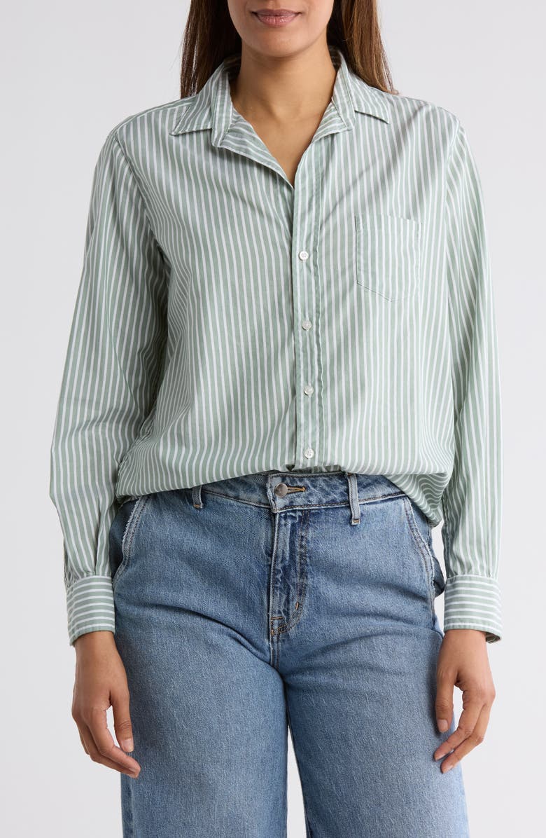 Frank & Eileen Eileen Stripe Relaxed Button-Up Shirt, Main, color, 