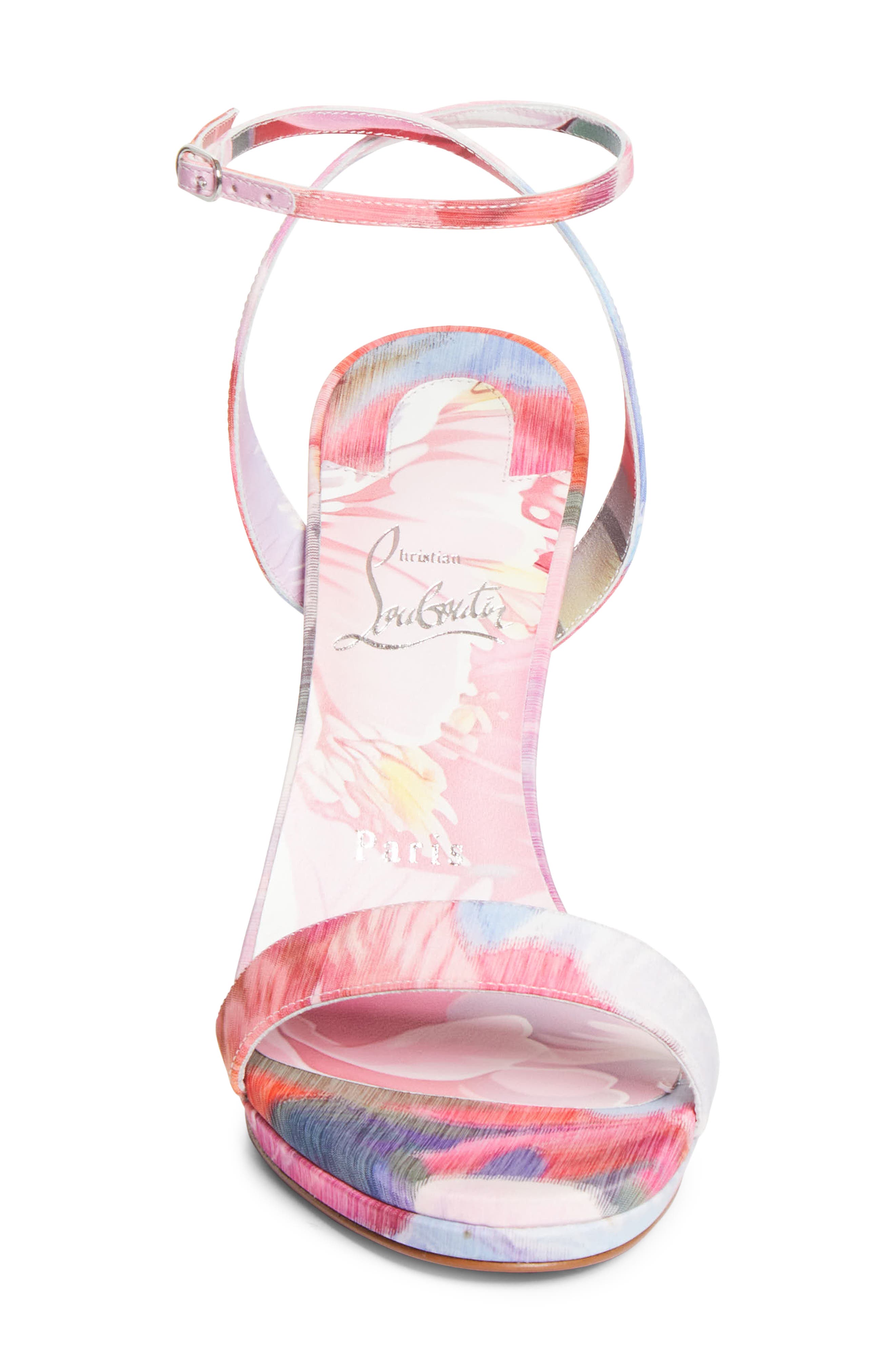 Christian Louboutin Miss Z Queen Slingback Pump, Alternate, color, Pink Multi