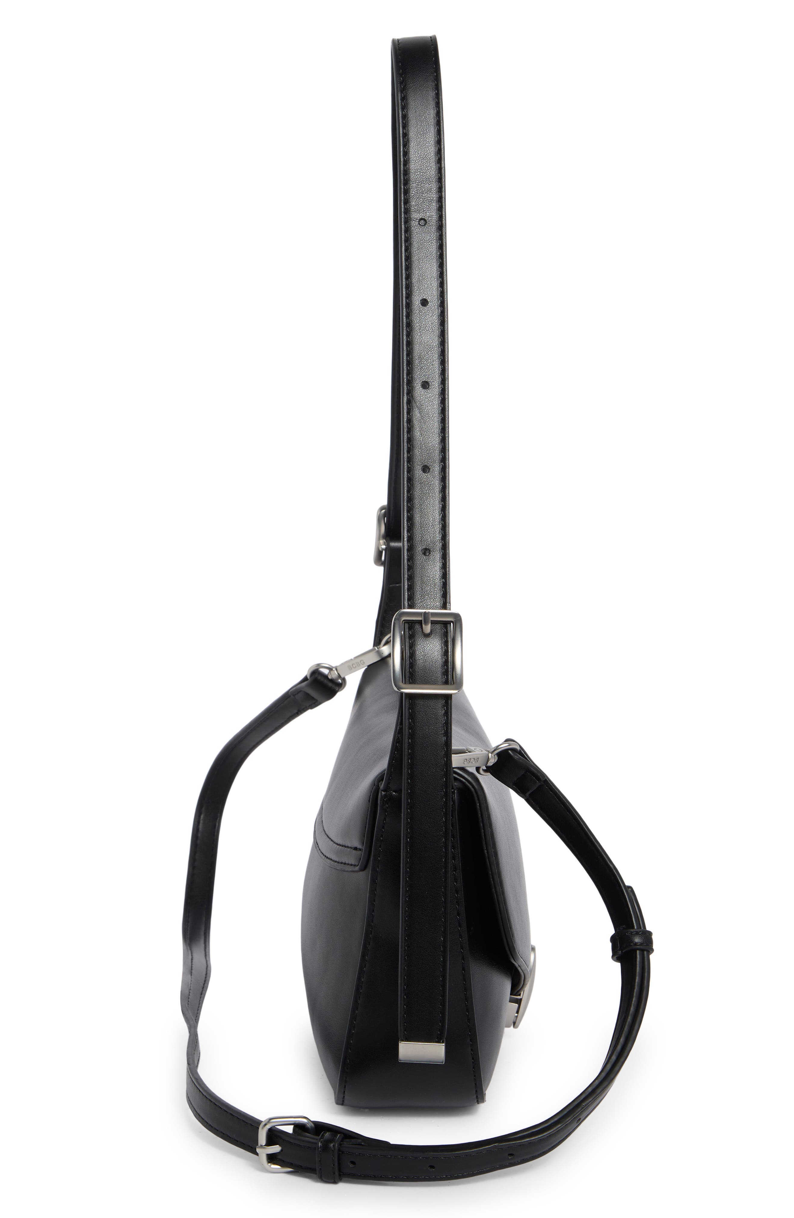 BCBG Mini Slouchy Flap Faux Leather Hobo Bag (Women) | Nordstromrack