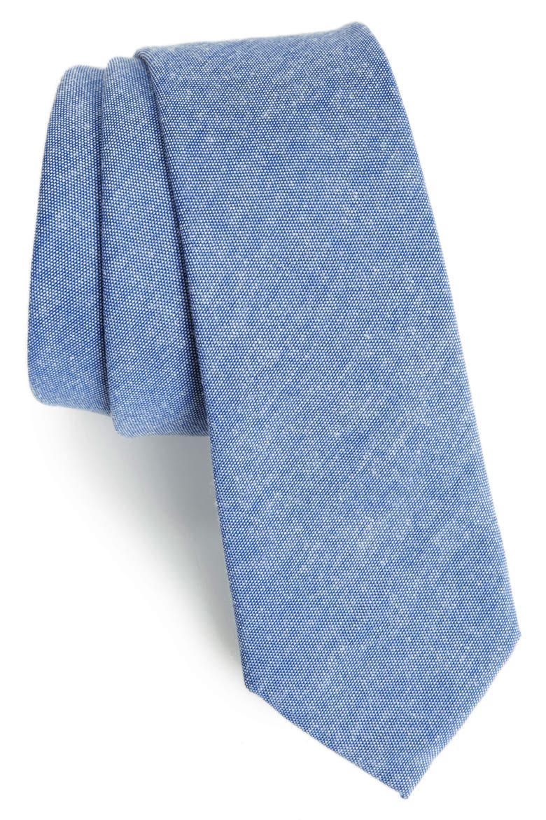 Solid Tie, Main, color, BLUE