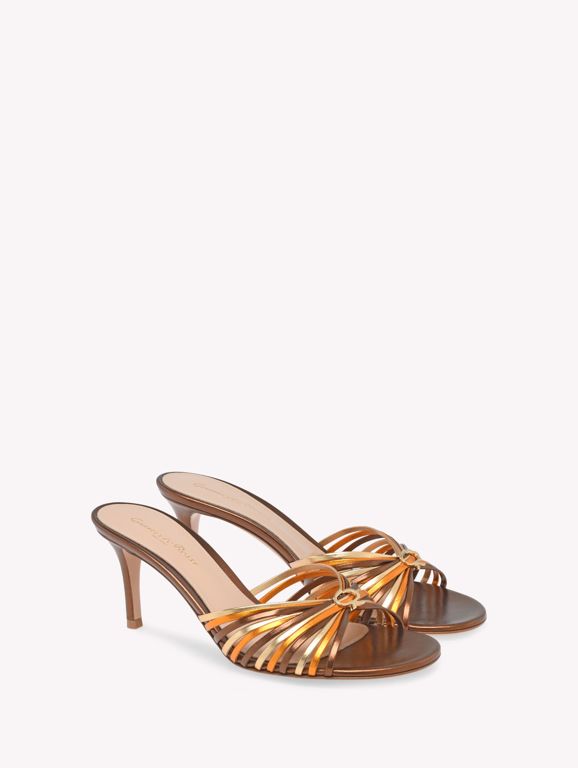 Gianvito Rossi Vyna Sandals, Alternate, color, Hazelnut Nappa