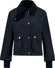 Barbour Beadnell Crop Waxed Cotton Jacket