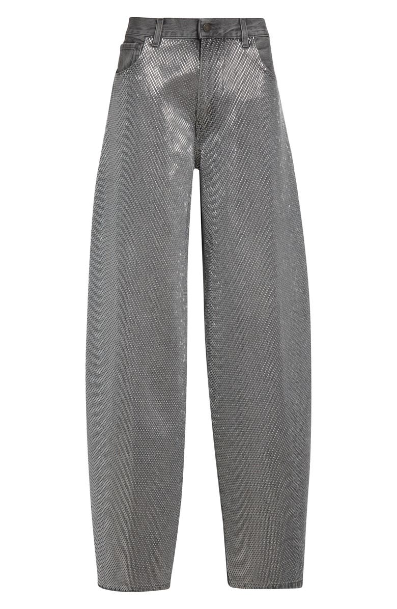 Haikure Bibi Crystal Embellished Balloon Leg Jeans, Alternate, color, Stapled Black