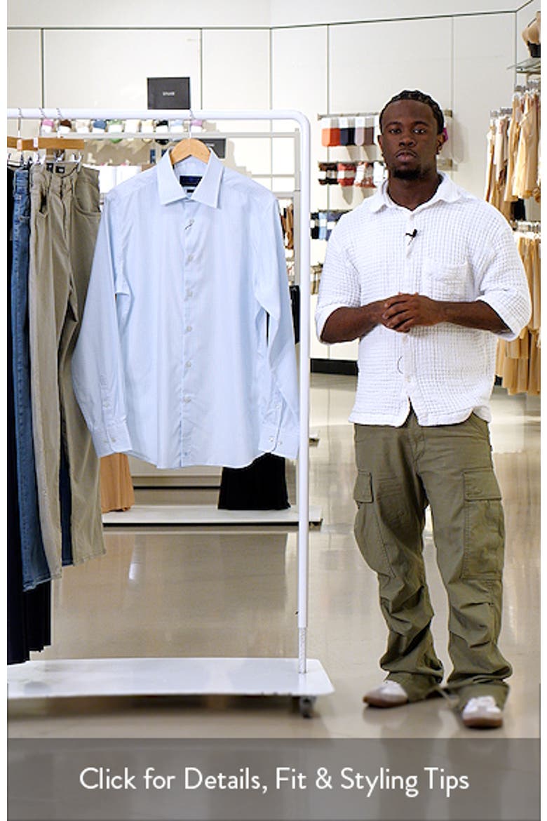 Trim Fit Tattersall Check Cotton Dress Shirt video