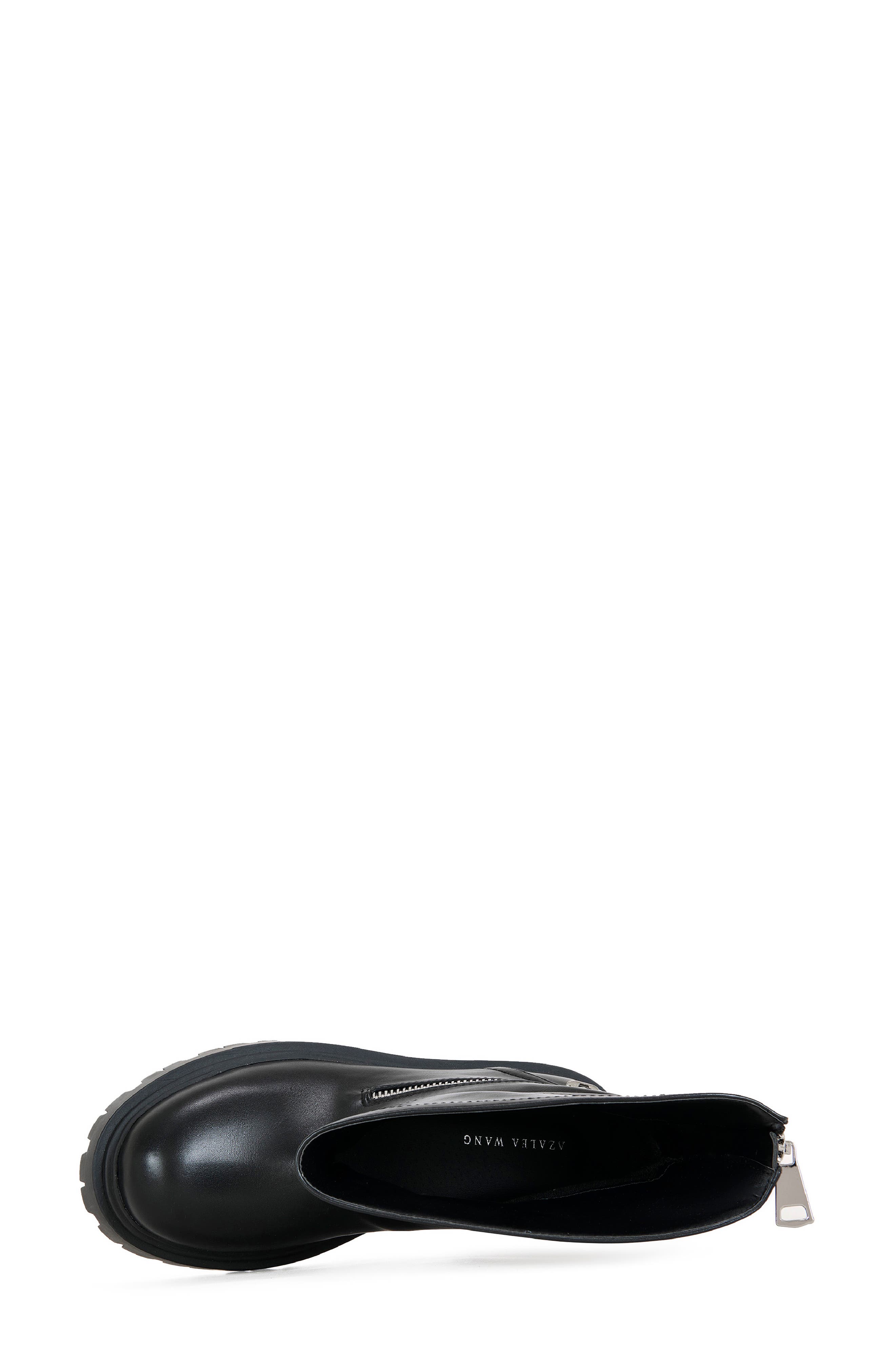 AZALEA WANG Mohsen Lug Sole Bootie, Alternate, color, Black