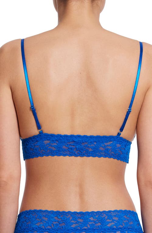 Hanky Panky Signature Lace Padded Triangle Bralette In Blue