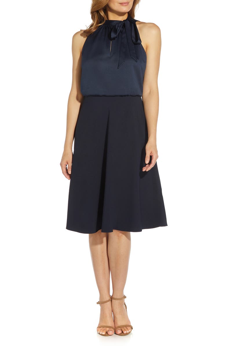 Adrianna Papell Halter Neck Dress, Main, color,