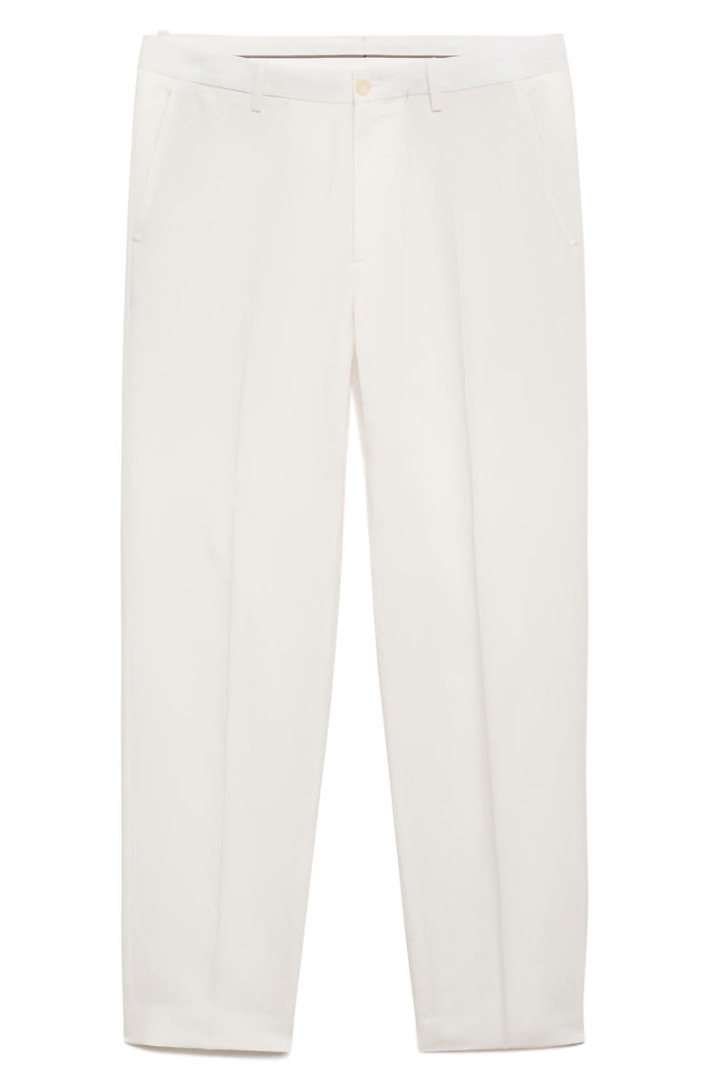 MANGO Straight Leg Pants, Alternate, color, Off White