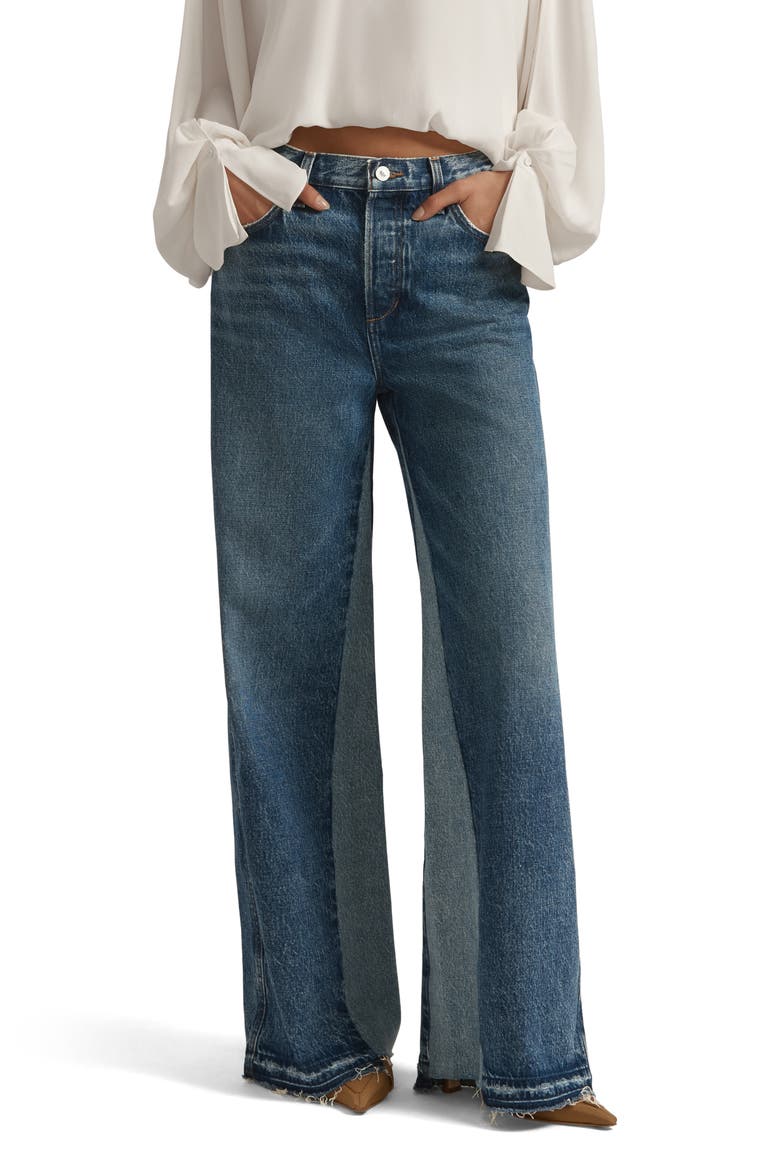 The Ollie Release Hem Low Rise Baggy Jeans, Main, color, CHARLESTOWN