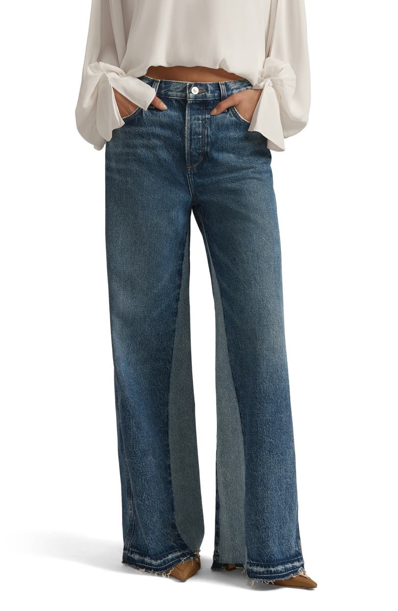 Favorite Daughter The Ollie Release Hem Low Rise Baggy Jeans, Main, color, Charlestown