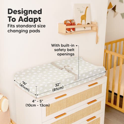 Keababies 2-pack Isla Changing Pad Covers In Meadow