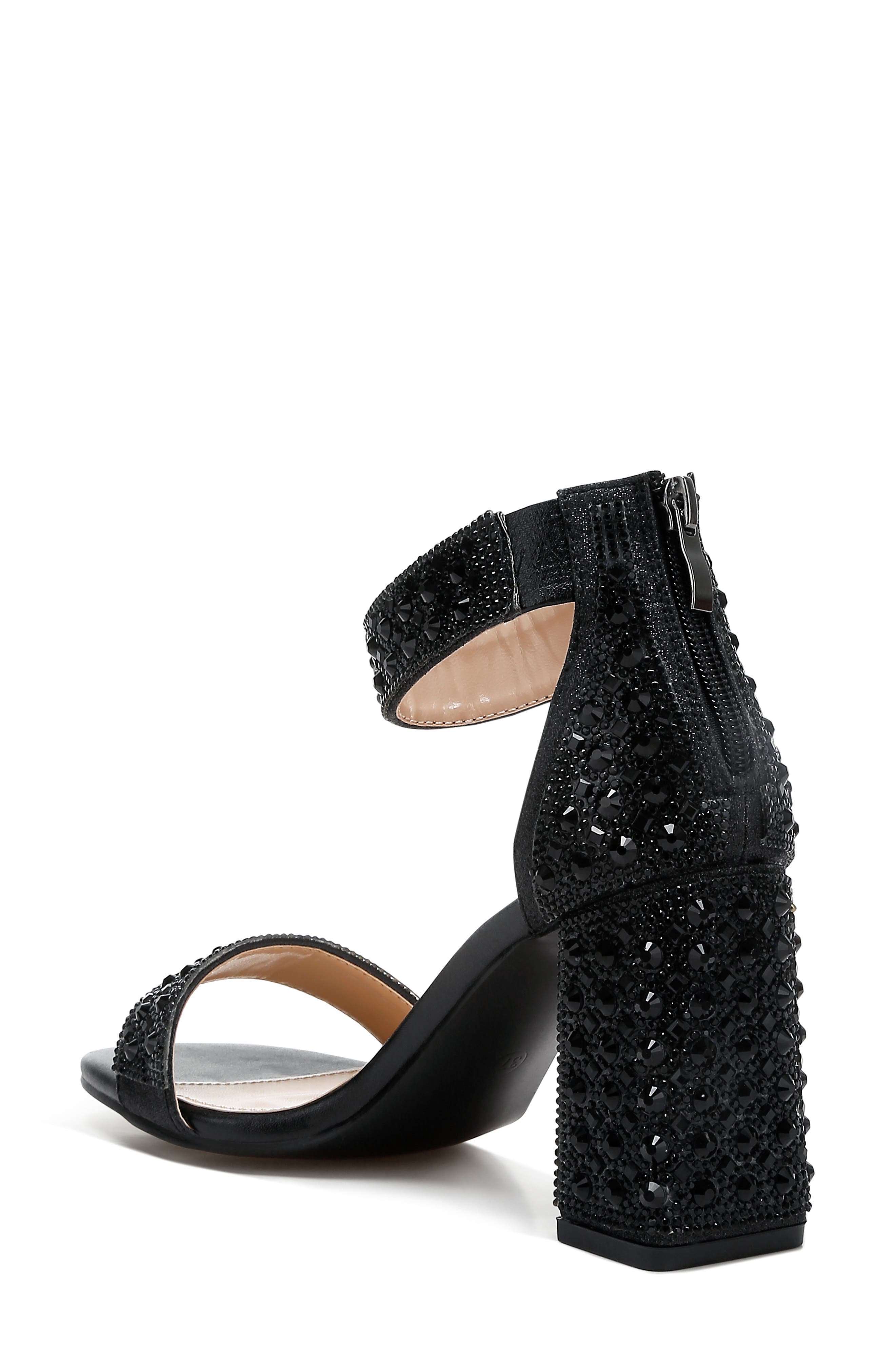 LONDON RAG Cady Embellished Sandal, Alternate, color, Black
